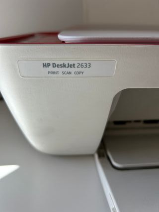 Impresora HP DeskJet 2633 Roja y Blanca
