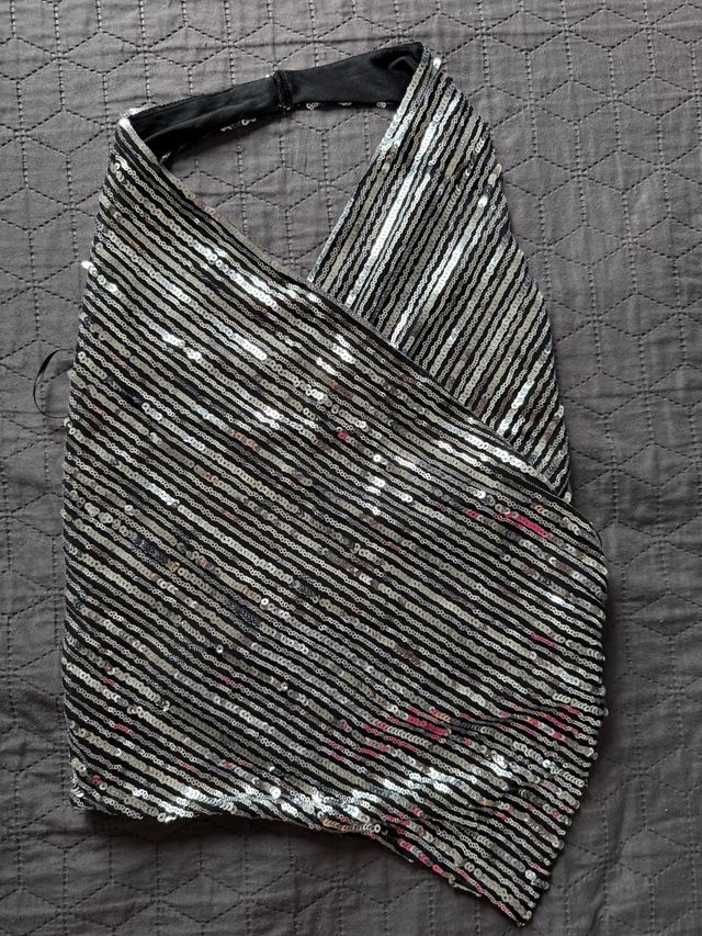 Top fiesta lentejuelas Zara