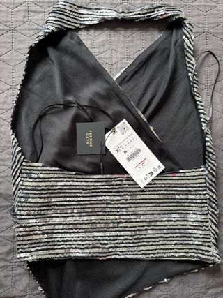 Top fiesta lentejuelas Zara