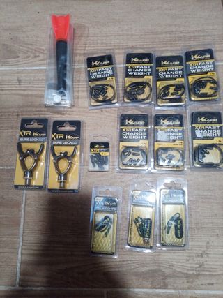 Lote artículos pesca K-Karp