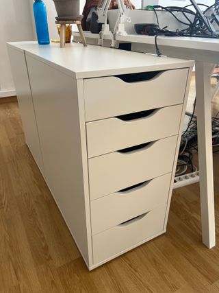 Cajonera blanca IKEA Alex