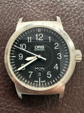 Oris BC3 Reloj Automático Negro y Plateado
