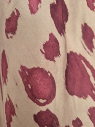 Falda larga animal print beige y morado