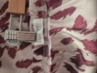 Falda larga animal print beige y morado