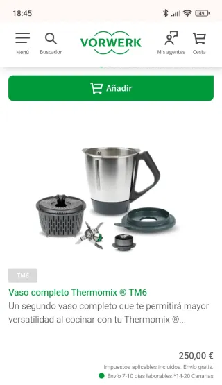 Vaso Thermomix TM6