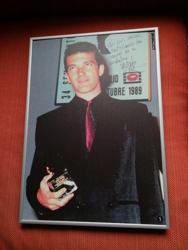Foto autografiada Antonio Banderas