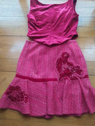 Conjunto Top y Falda Renato Nucci Rosa