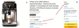 Cafetera Philips Serie 5400