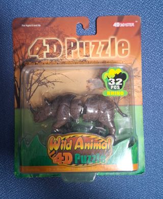 Puzzles 4D León, Tigre, Rinoceronte