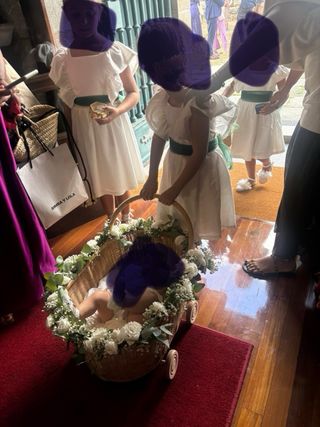 Carrito para bebe de ratán Zara Home