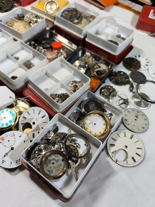 Lote piezas y recambios de relojes
