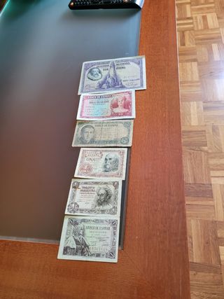Billetes antiguos españoles peseta