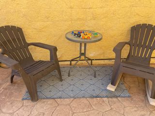 Conjunto de jardín, sillones y mesa