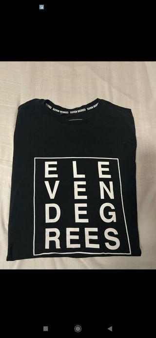 Camiseta Eleven Degrees negra JD