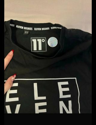 Camiseta Eleven Degrees negra JD