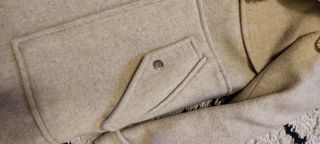 Abrigo paño Zara beige