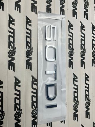 Emblema 50 TDI cromado para maletero de Audi