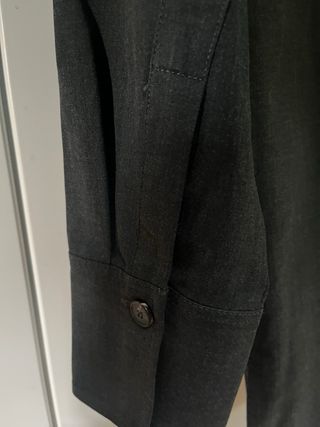 Camisa Zara gris marengo bolsillos talla XS