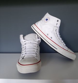 Zapatillas Converse Piel Blancas T42