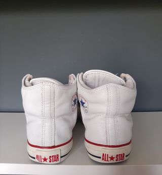Zapatillas Converse Piel Blancas T42