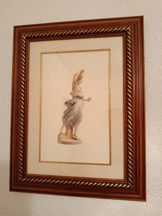 3 Quadri classici abbinati, motivi greco-romani.