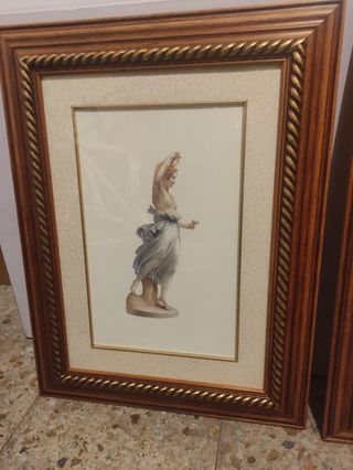 3 Quadri classici abbinati, motivi greco-romani.