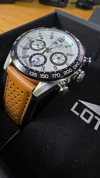 Reloj Lotus Cronógrafo 44mm Marrón/Plata