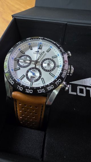 Reloj Lotus Cronógrafo 44mm Marrón/Plata