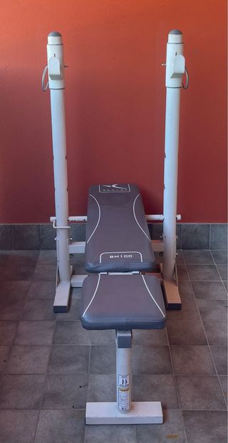 Set Palestra Domyos BM100 + Bilancieri + Pesi