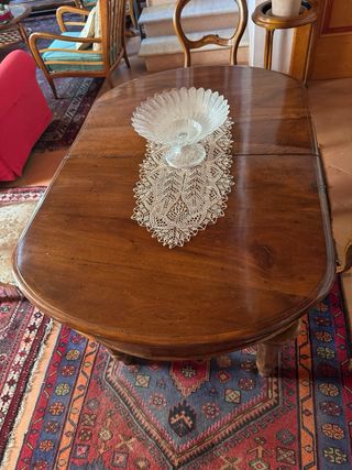 Tavolo e 4 sedie Luigi Filippo