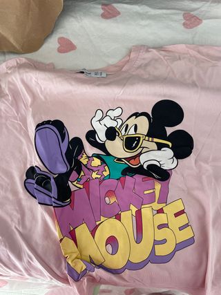Camiseta rosa Mickey Mouse