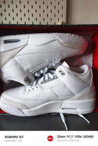 Air Jordan 3 Retro Pure Money Blancas