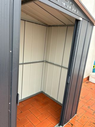Caseta Jardín Duramax Metálica Gris