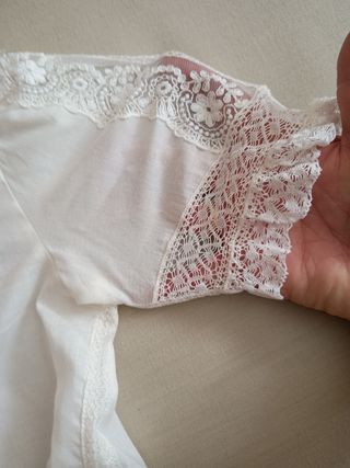 Camisa regional niña blanca 