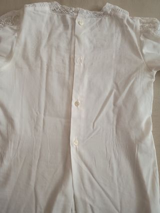 Camisa regional niña blanca 