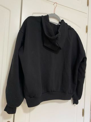 Sudadera negra con cremallera Shein