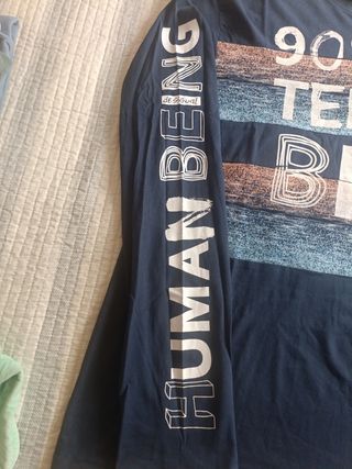 Camiseta Desigual manga larga azul Talla M