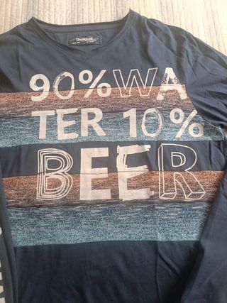 Camiseta Desigual manga larga azul Talla M