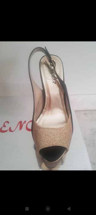 Zapatos tacón plataforma Encor talla 35