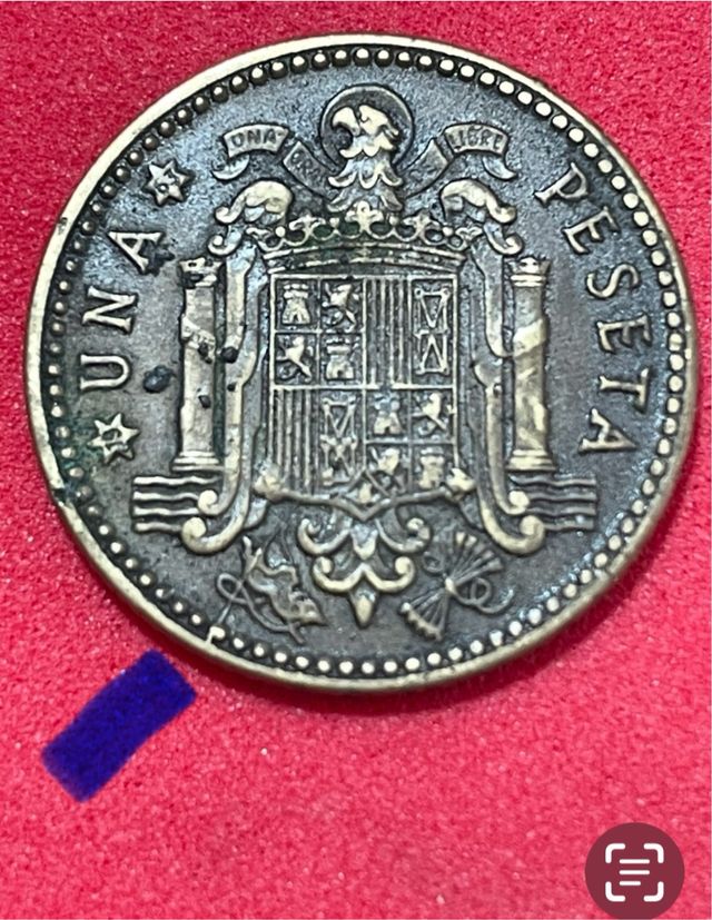 * ERROR * 1 Peseta 1963 ESCASA CUÑO PARTIDO