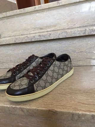 Scarpe Gucci vintage uomo beige/marrone