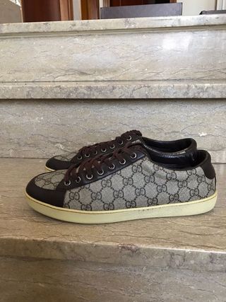 Scarpe Gucci vintage uomo beige/marrone