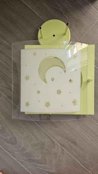 Lámpara infantil luna y estrellas