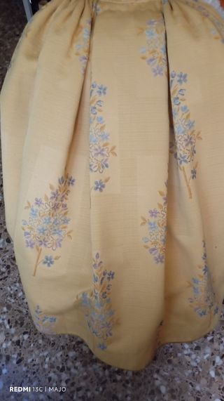Falda de fallera tapicería floral