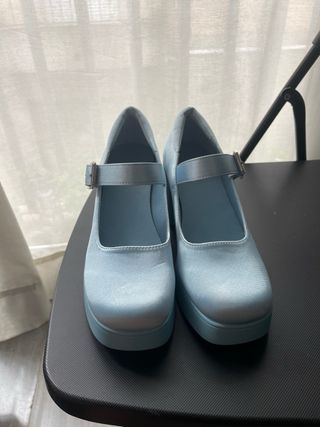 Zapatos Mary Jane Azules