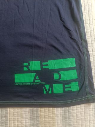 Camiseta United Colors of Benetton azul y verde