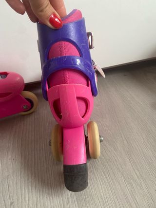 Patines infantiles Oxelo rosa y morado