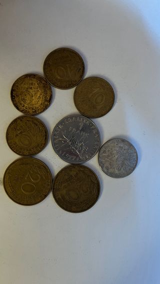 Lote 9 Monedas Francia Antiguas