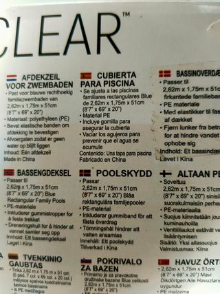 Lona para piscina Flowclear azul