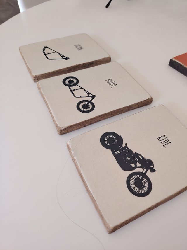 Quadretti Decorativi Moto Dream, Build, Ride